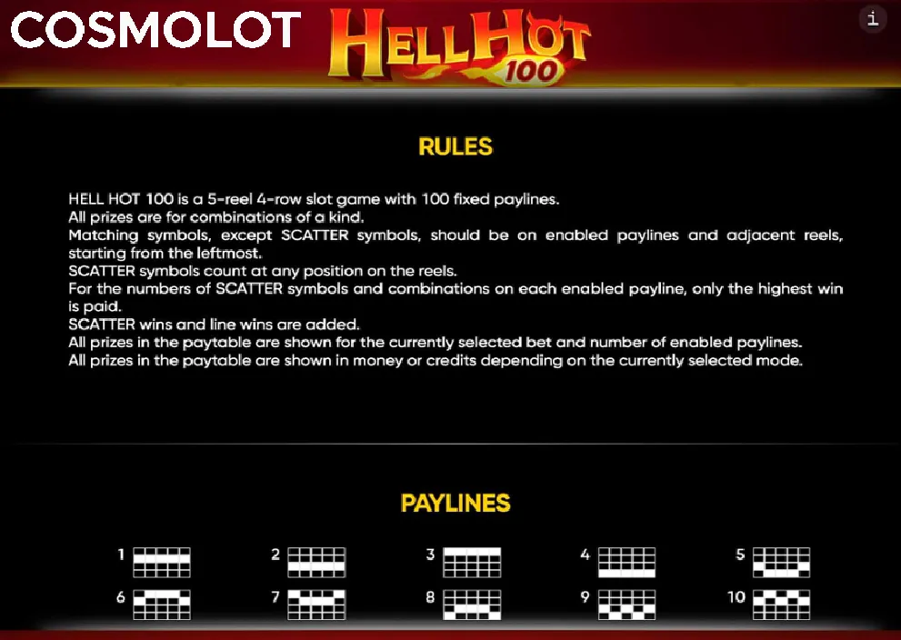 hell hot 100 demo bonus